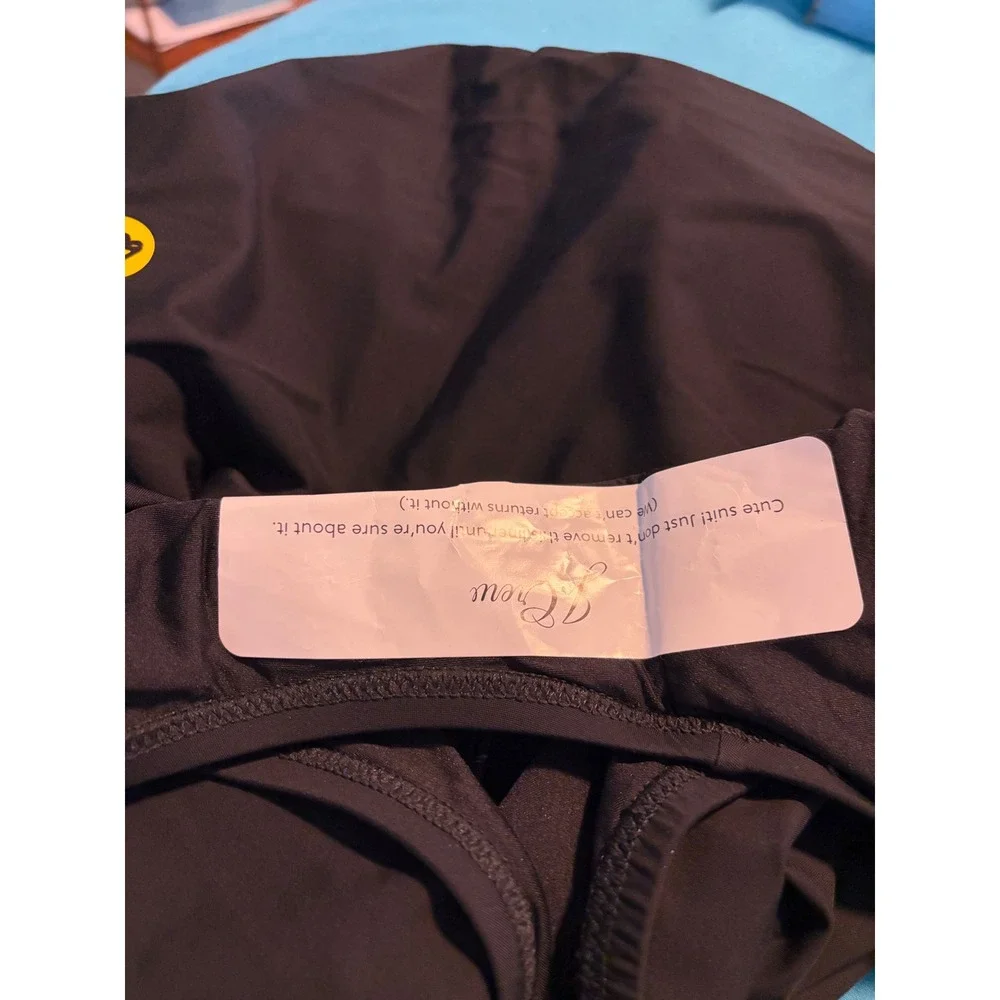 J. Crew Gemma Ruched Bandeau One Piece Swimsuit Black Nylon 8